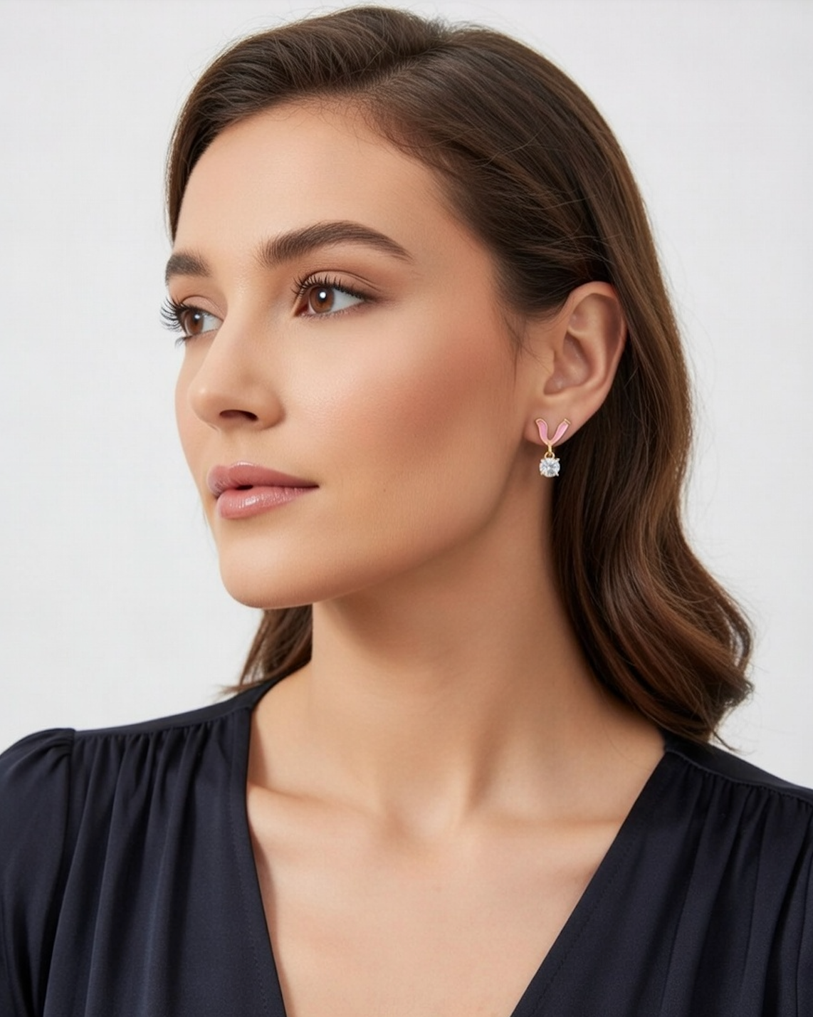 Blush Petal Drop Earrings
