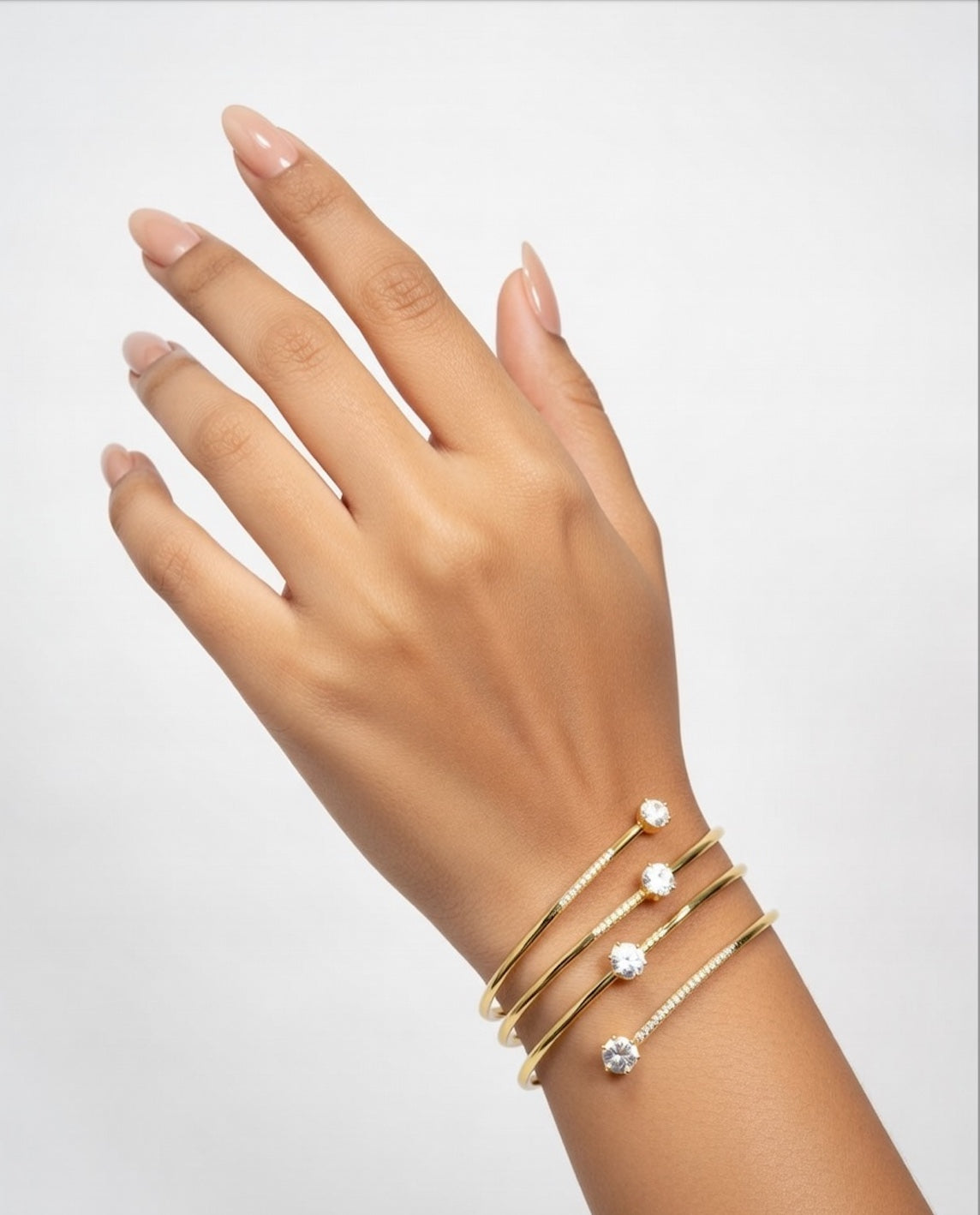 Celeste Crystal Wrap Cuff Bracelet