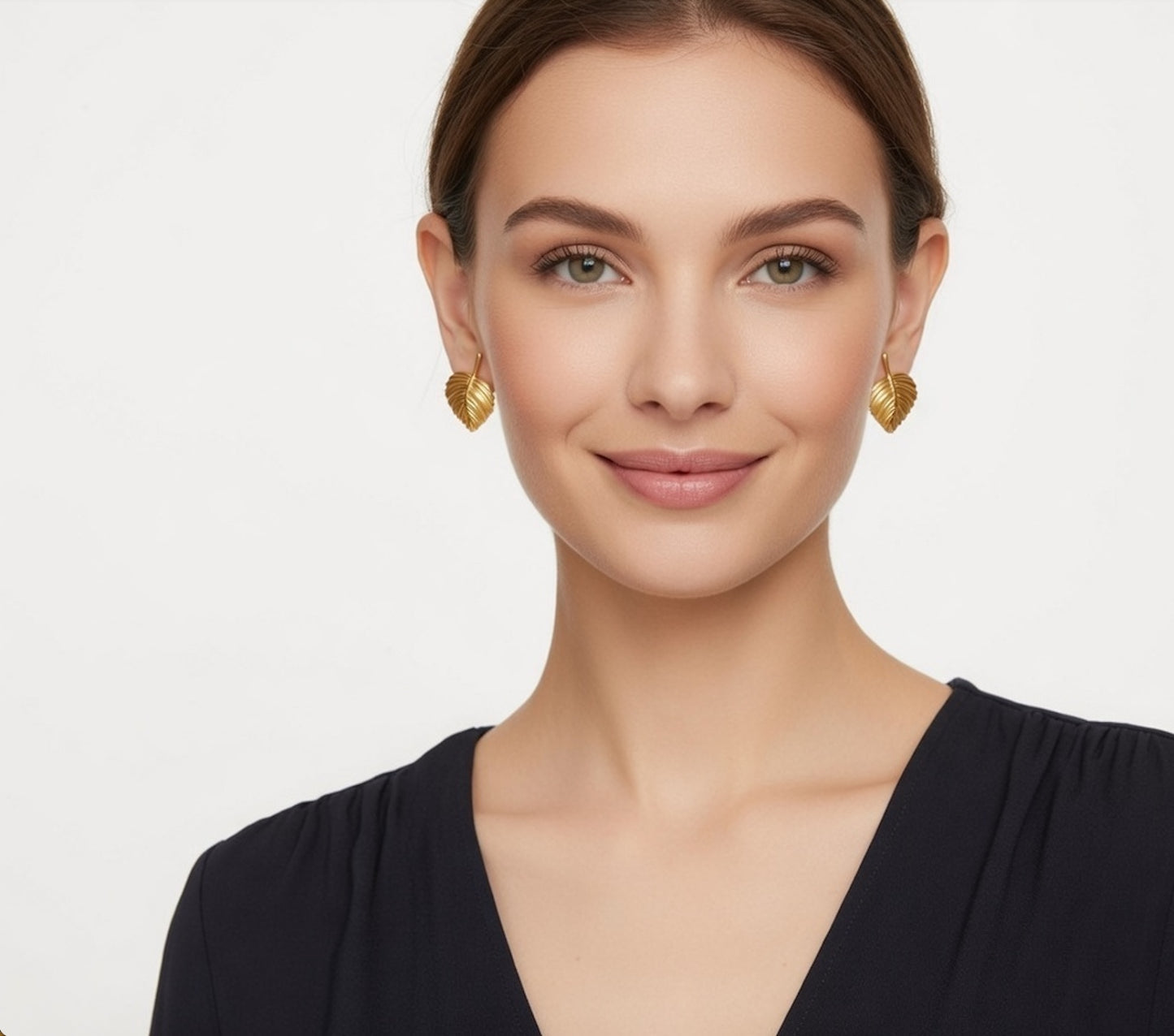 Botanical Leaf Drop Stud