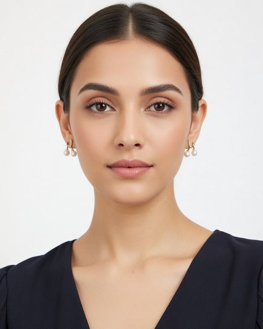 Celeste Pearl Drop Earrings
