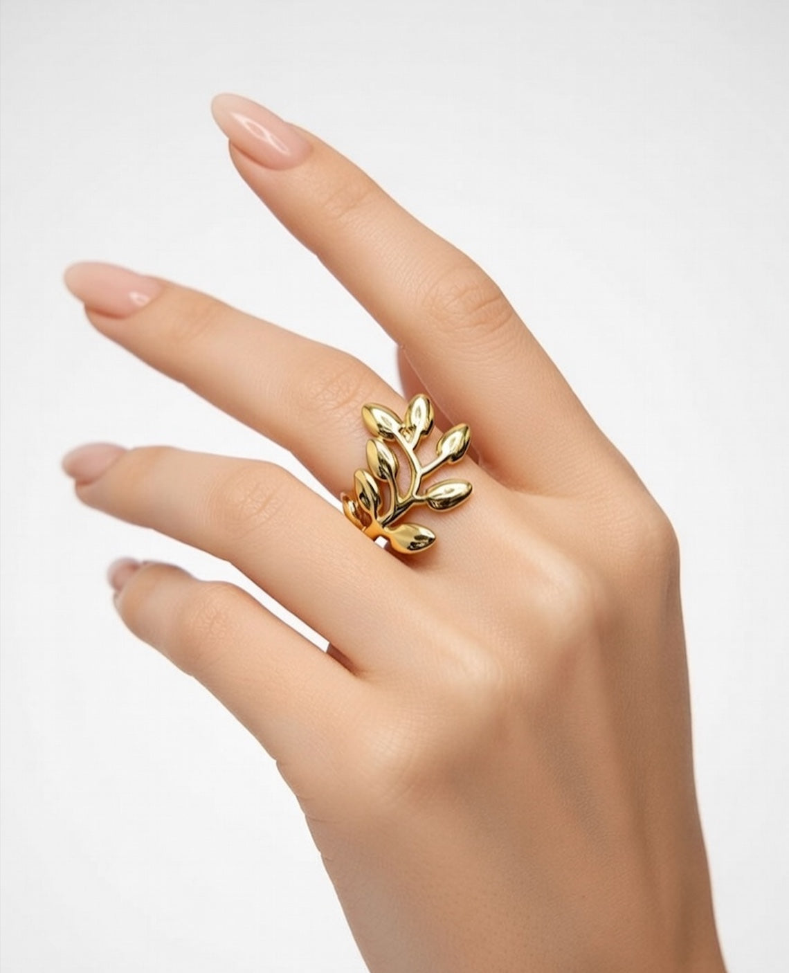 Olive Vine Statement Ring