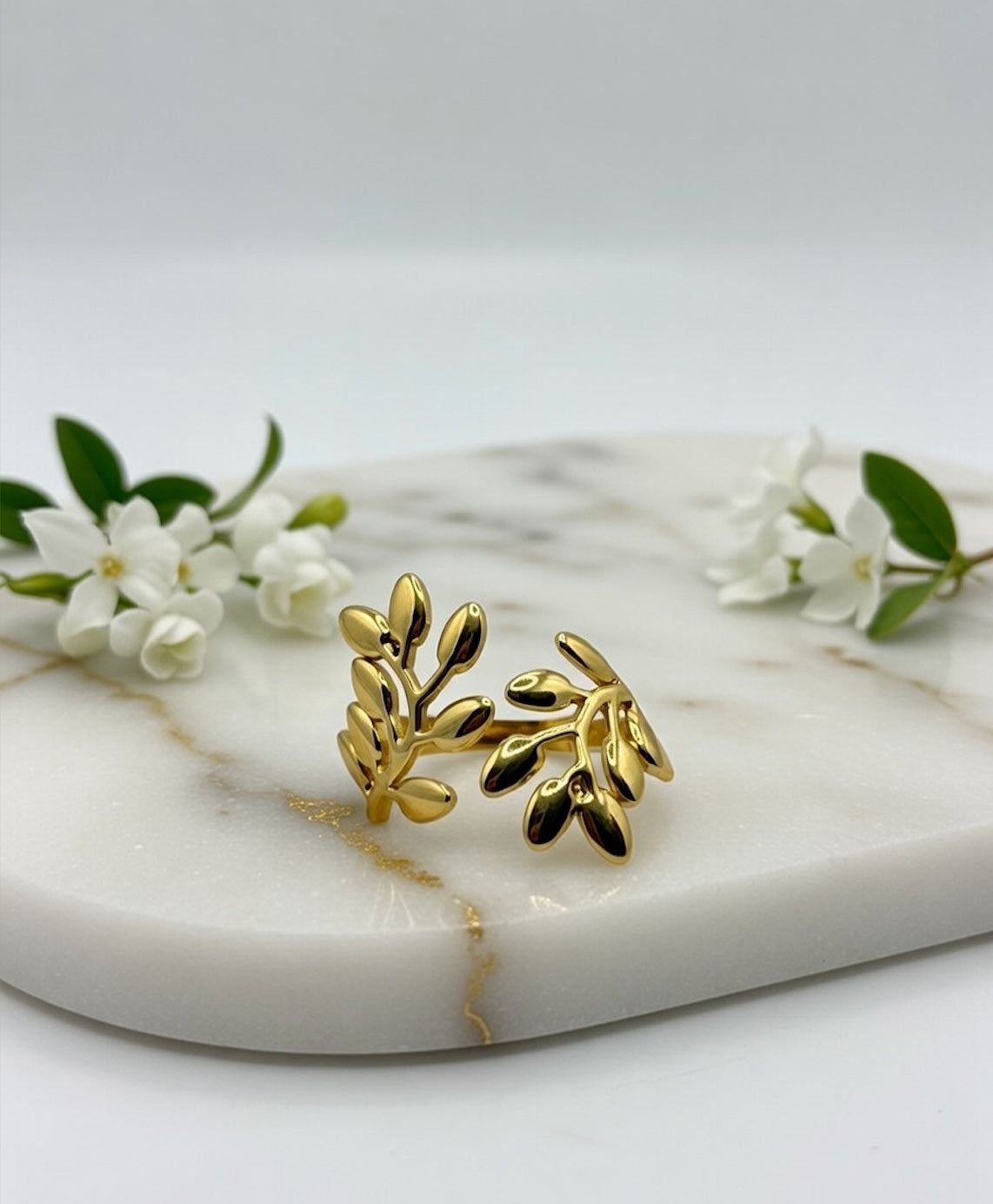 Olive Vine Statement Ring
